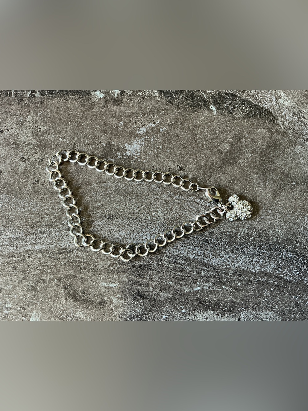 Bracelet with Clear Crystal Mickey Mouse Charm